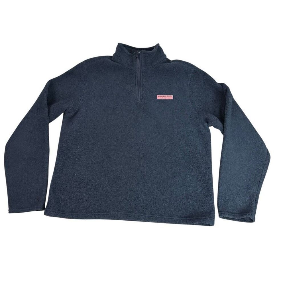 Vineyard Vines Girls size XL 20 Navy Fleece 1/4 Zip